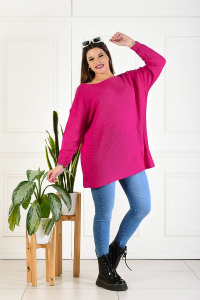 Maxi Swueters Cuello Bote