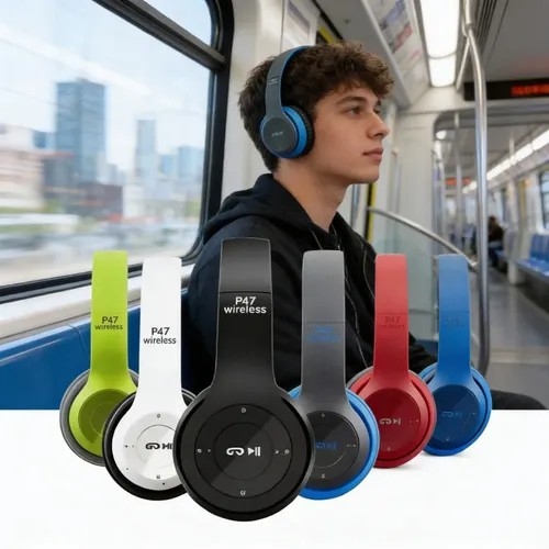 Vincha P47 Bluetooth S/cable Aux Ht-47 - Imagen 4