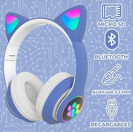 Vincha Gatito Aux Bt con Luz - Imagen 3