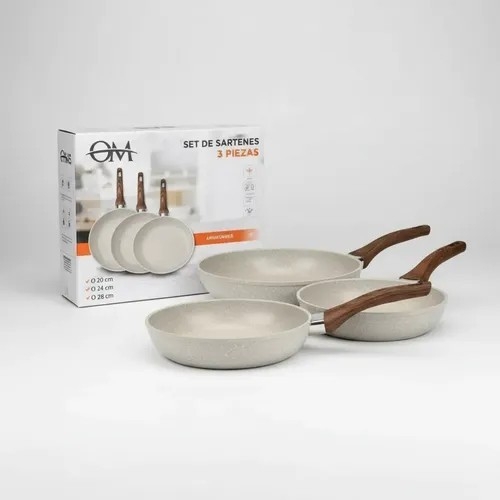 Set de Sartenes Antiadherentes 3pcs - Imagen 3