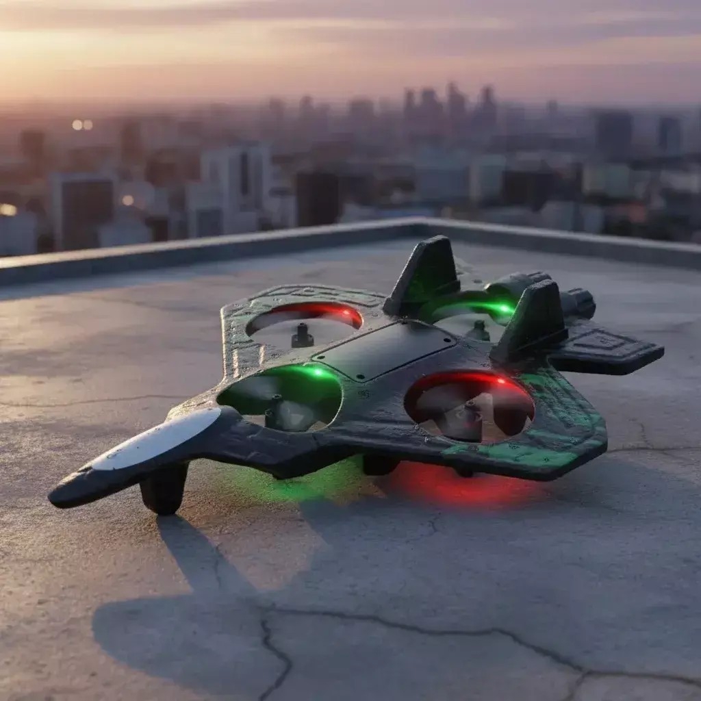 Avión Drone Starfighter Control Remoto Luces Led Resistente - Imagen 4