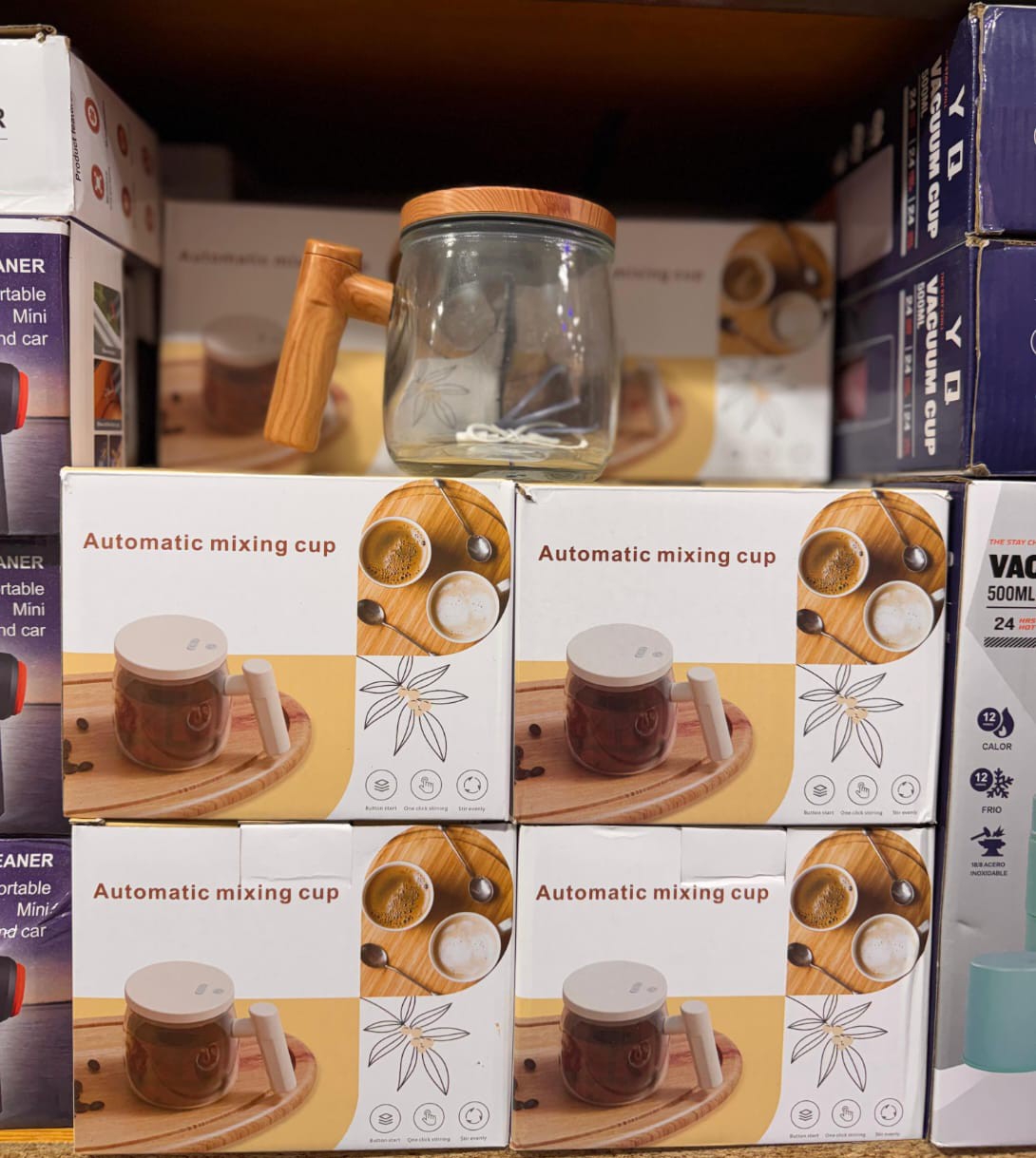 Taza Batidor Automatico de Vidrio - Imagen 3
