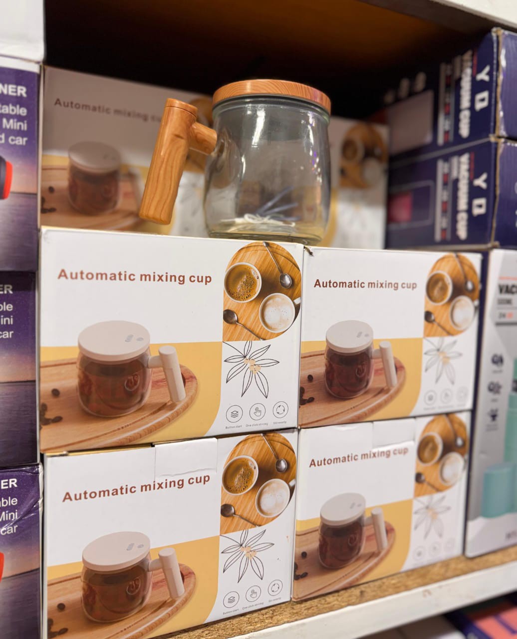 Taza Batidor Automatico de Vidrio - Imagen 4