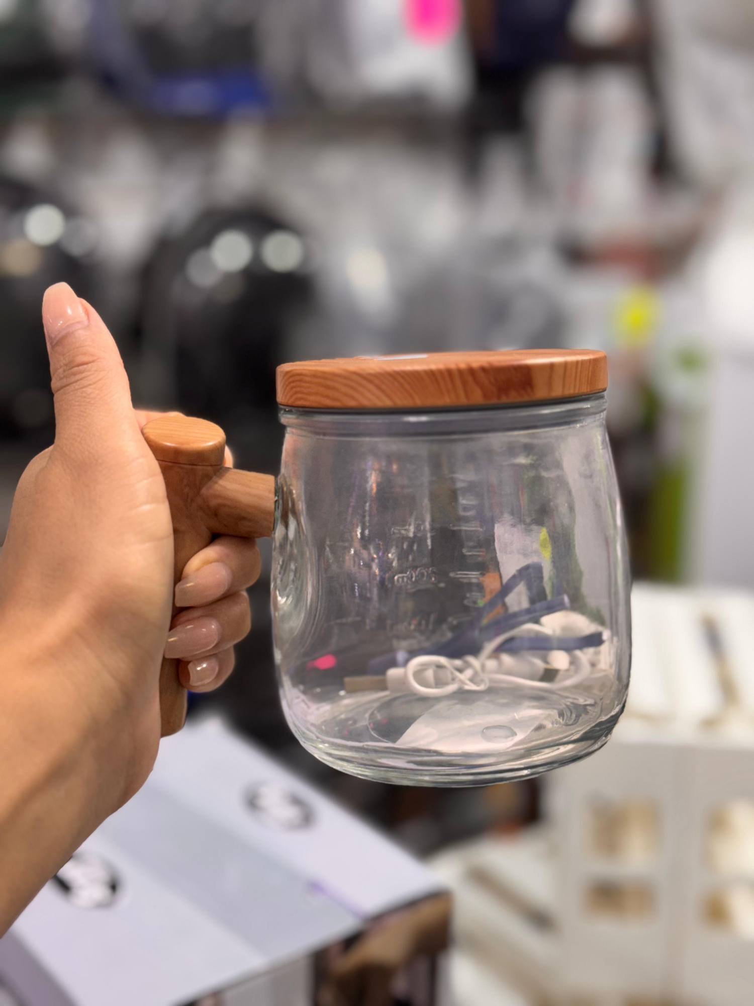 Taza Batidor Automatico de Vidrio - Imagen 5