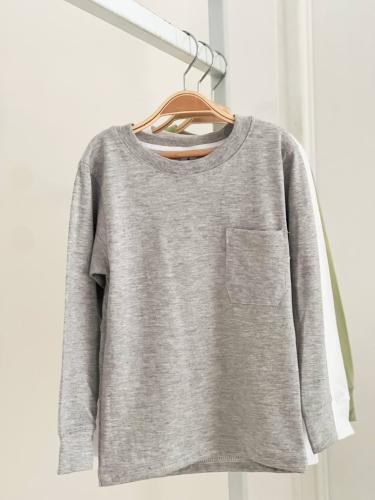 Camiseta Lisa con Bolsillo de Algodón Niño (curva de 7) - Miniatura 4