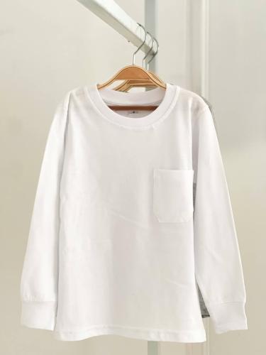 Camiseta Lisa con Bolsillo de Algodón Niño (curva de 7) - Miniatura 6