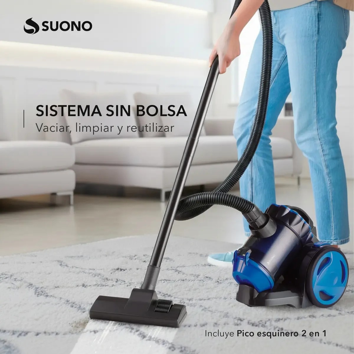 Aspiradora de Hogar Ciclónica Trineo 880w - Imagen 7