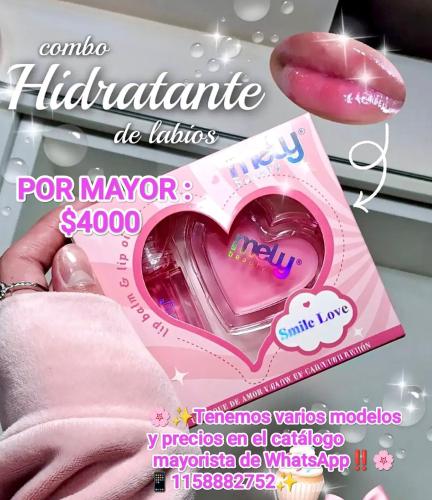 Combo Lipglos y Balsamo Hidratante de Mely (aprobado por Anmat)