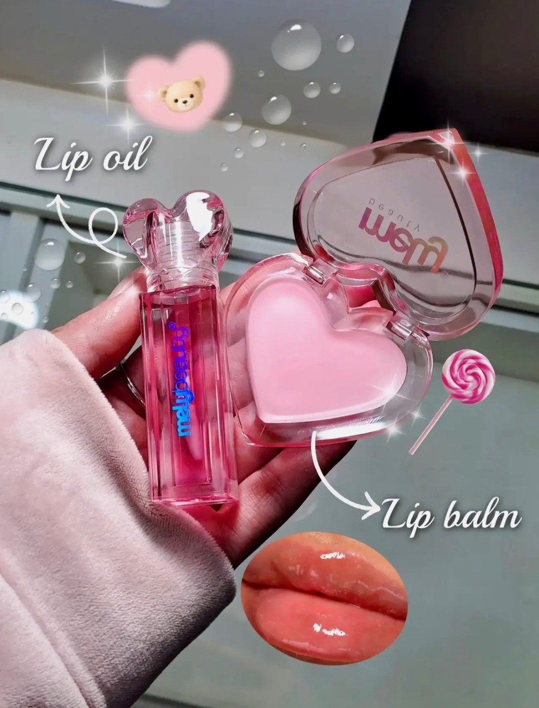Combo Lipglos y Balsamo Hidratante de Mely (aprobado por Anmat) - Imagen 2