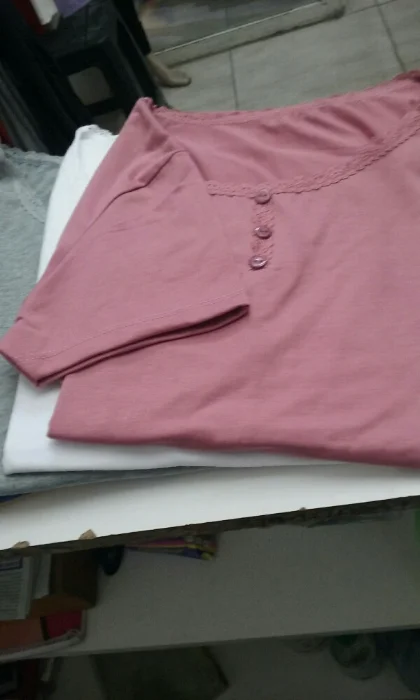 Remera Puntilla Manga Larga