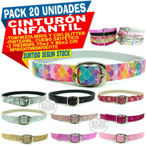 Cintos Infantiles ( Tornasolados y Glitter)