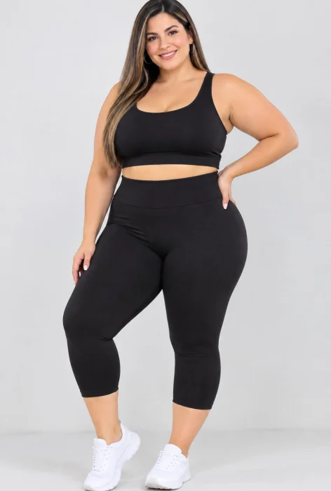 Capri Talles Grandes en Tela Microfibra Deportiva Lycra 40