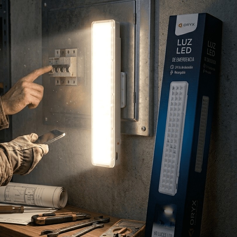 Luz de Emergencia 60 Led Oryx Recargable - Imagen 1