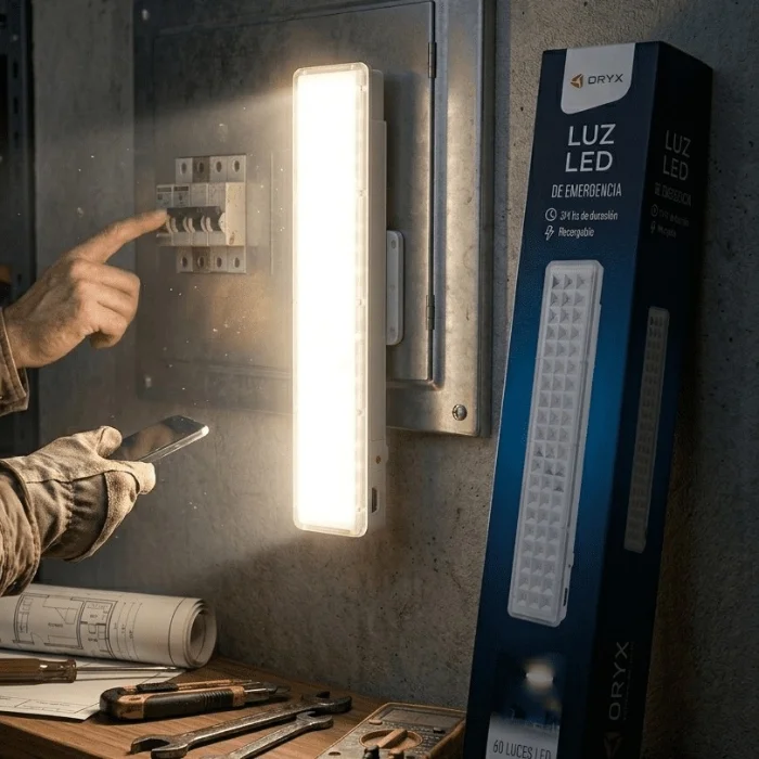 Luz de Emergencia 60 Led Oryx Recargable
