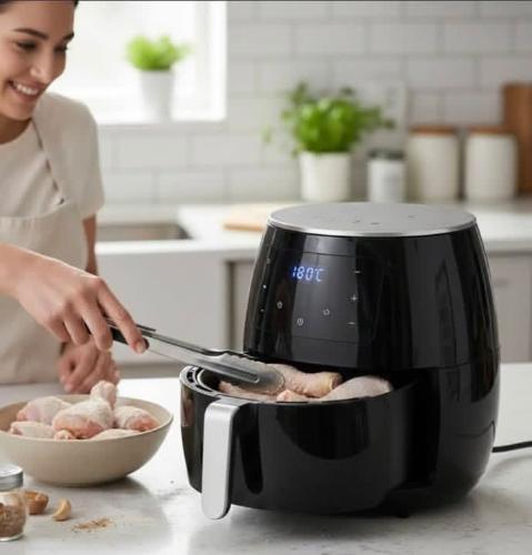 Freidora de Aire Aitech Digital Air Fryer 8 Modos 1400w 6.5 Litros Negra - Miniatura 2
