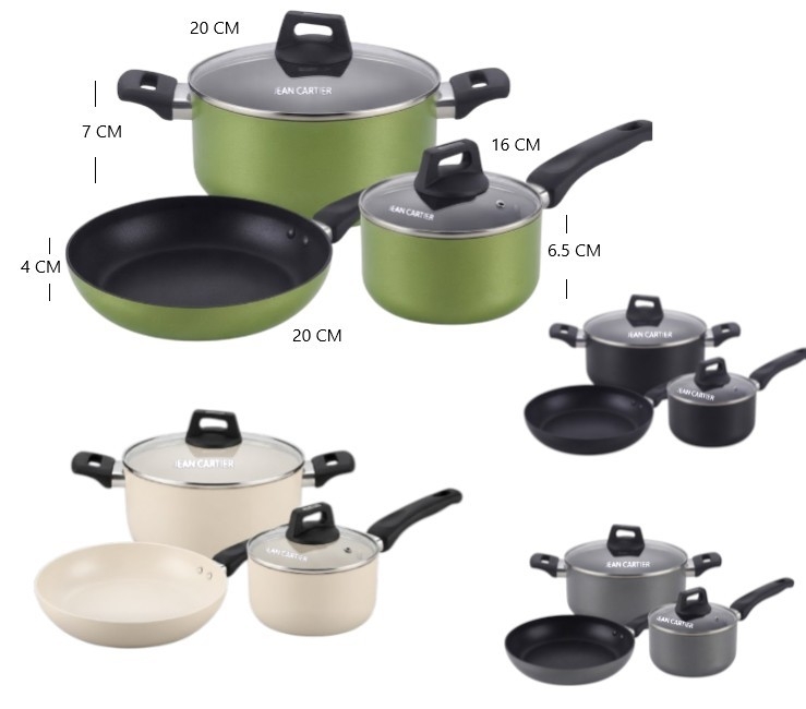 Set X3 de Ollas Jean Cartier - Imagen 4
