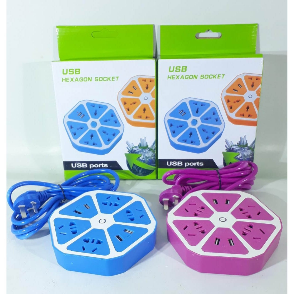Zapatilla 5bocas Flor 2usb 0042 - Imagen 2