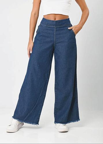 Maxipalazzos de Jeans (con Bolsillos)