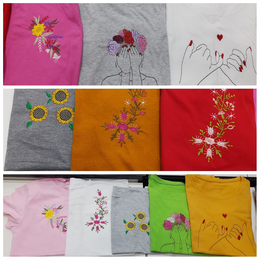 Remera Bordada Flores - Imagen 2