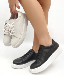 Zapatilla Cuero Pu (art 855)