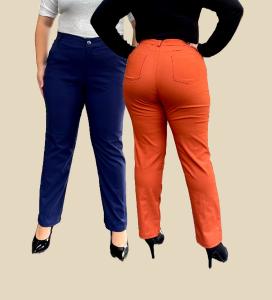 Pantalon Clásico Recto de Bengalina Elastizada