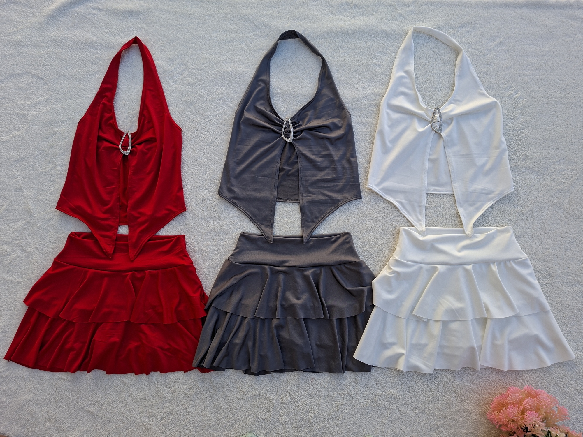 Conjunto  Pollera Short + Top Mariposa - Imagen 3