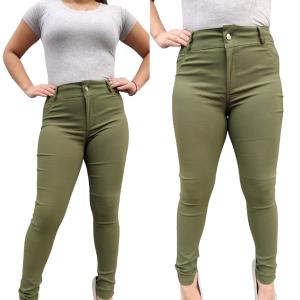 Pantalón Tipo Jean de Bengalina Elastizada