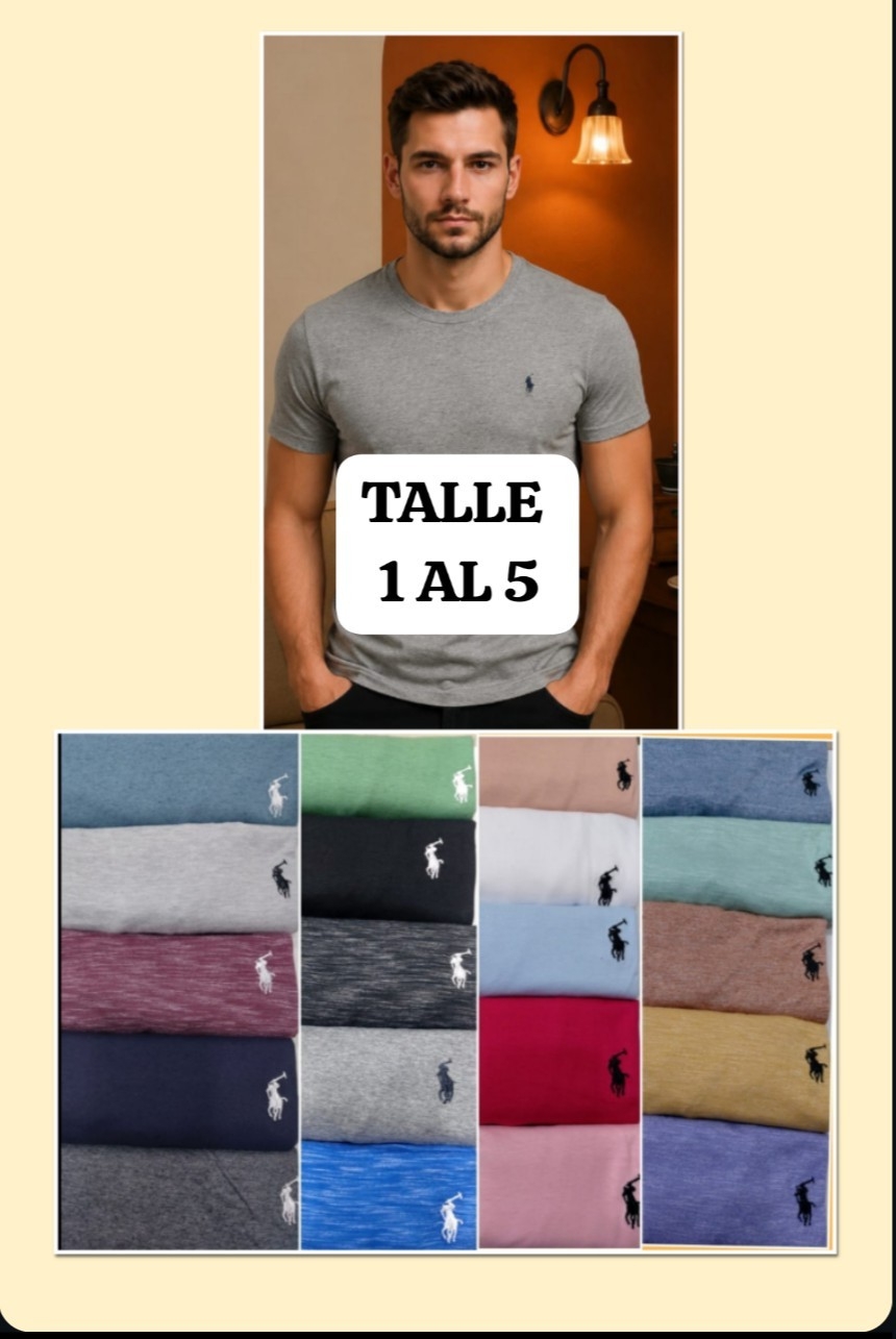 Remeras Polo Logo Bordado de Algodón Peinado Premium - Imagen 2