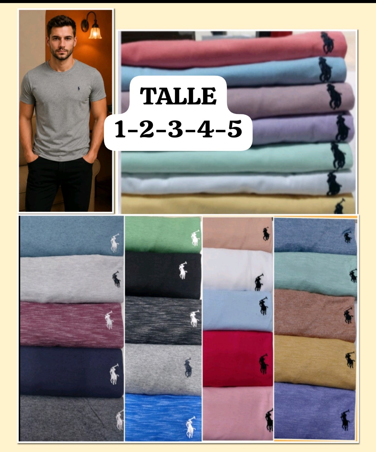 Remeras Polo Logo Bordado de Algodón Peinado Premium - Imagen 3