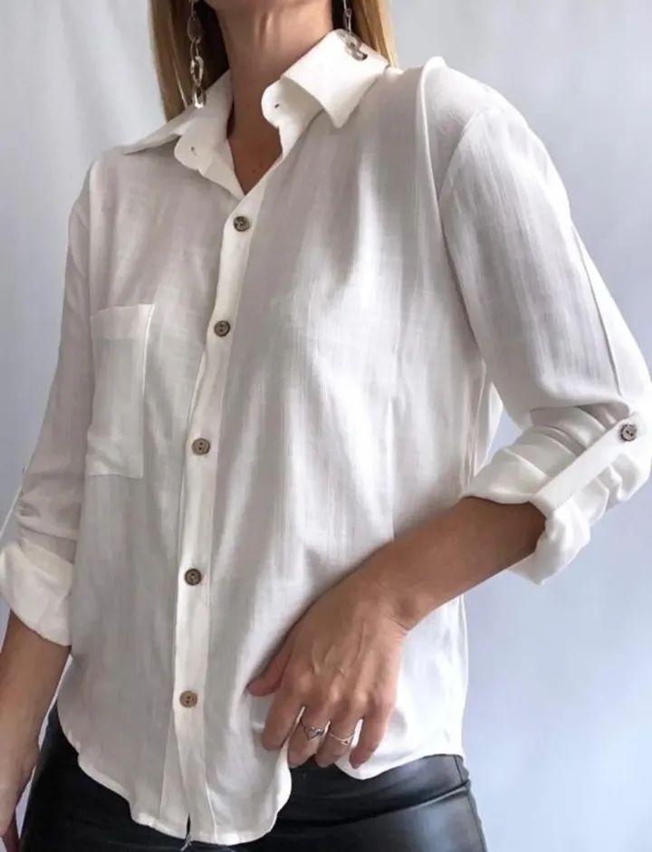 Camisa Lino Spandex - Imagen 1