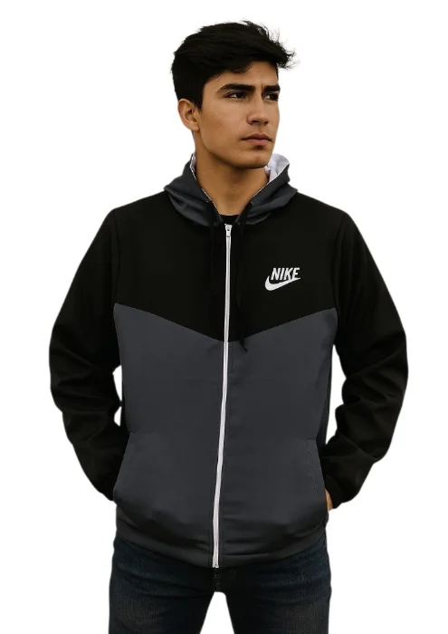 Campera Rompeviento Bordada Nik