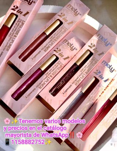 Combo Lipglos & Delineador de Labios Retractil de Mely (aprobado por Anmat)