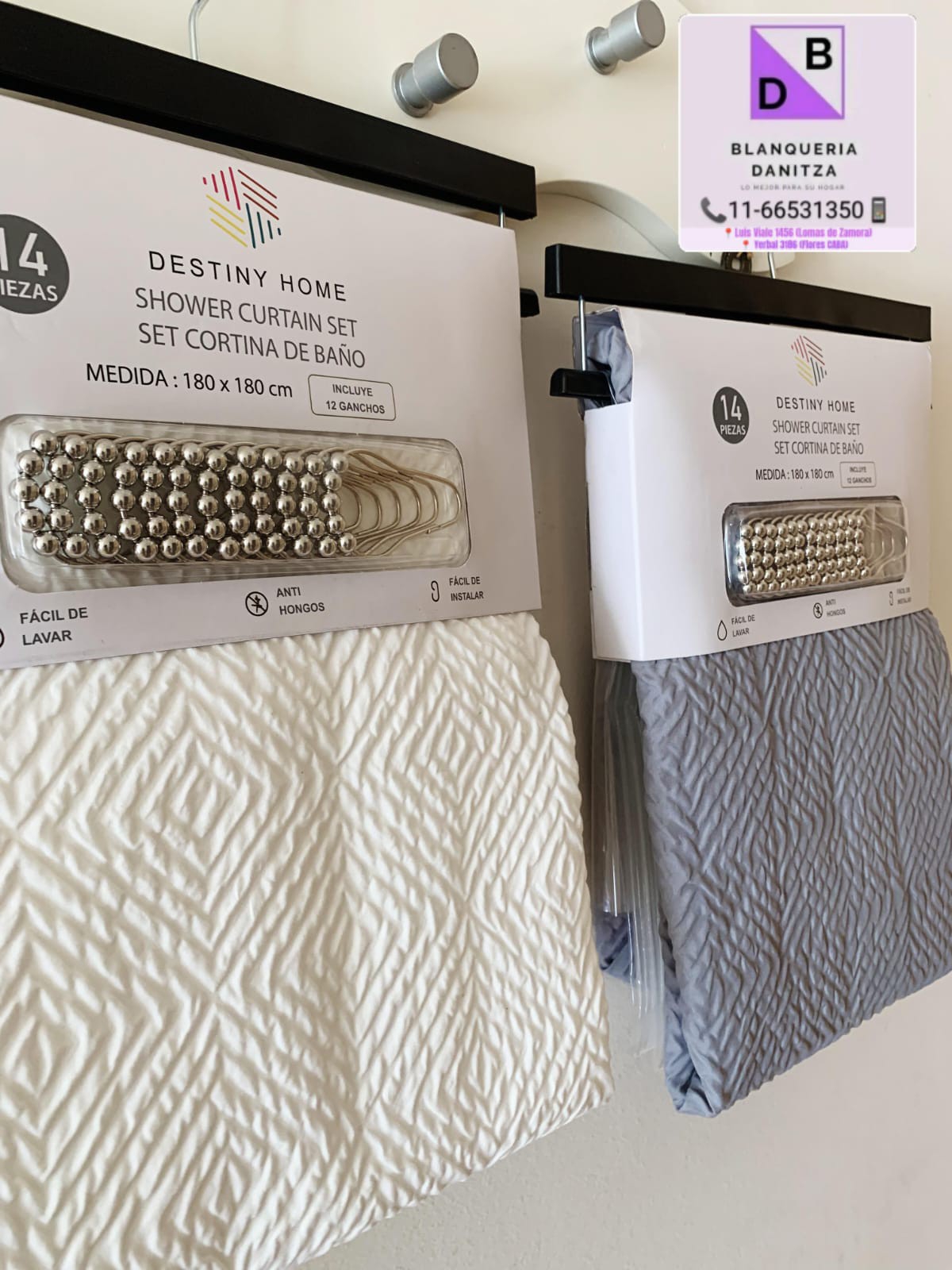 *cortinas de Baño 3d Lisa Labrada + Cortina Peva - Imagen 3