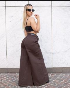 Premiun Maxi Palazzo Jean Chocolate - Miniatura 7
