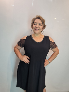 Vestido Fiesta Corto Ity con Encaje Talle Xxxl 704283 - Miniatura 3