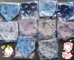 Baberos de Bandana C/ Plástico