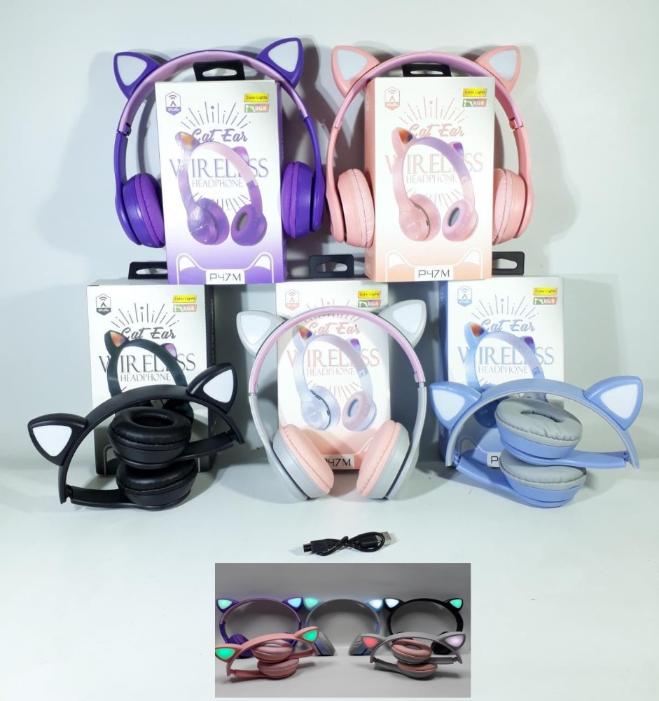 Auricular Bluetooth con Oregitas Luz Rgb, Radiofm, Microsd, Auxiliar - Imagen 1