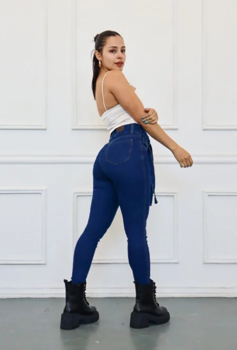 Jeans Chupin Dama Azul