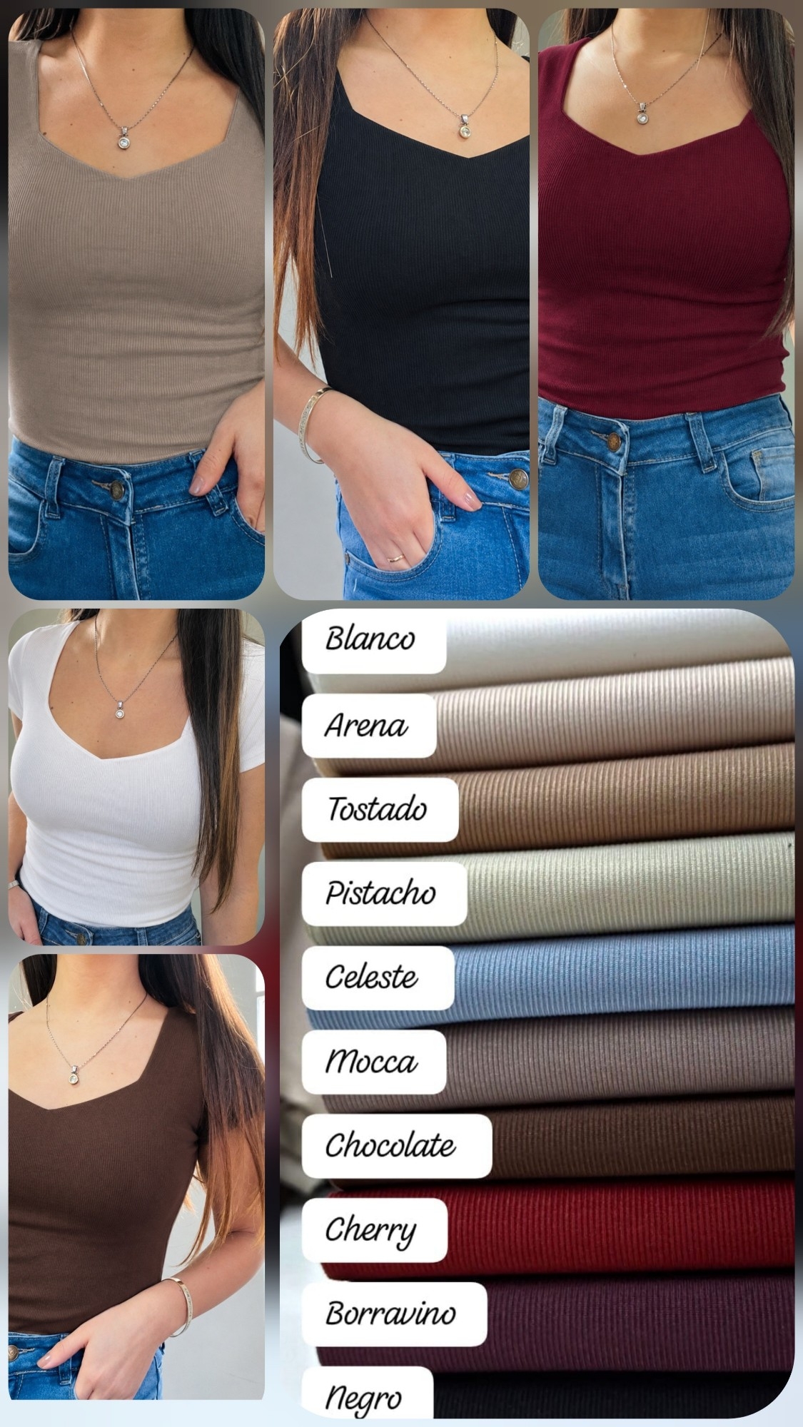 Remera Espejo X Talles - Micro Morley Viscosa - Imagen 2