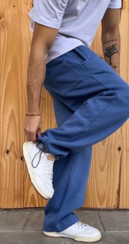 Pantalon Baggy Recto con Regulable Dos en Uno  Friza Peinada - Miniatura 3