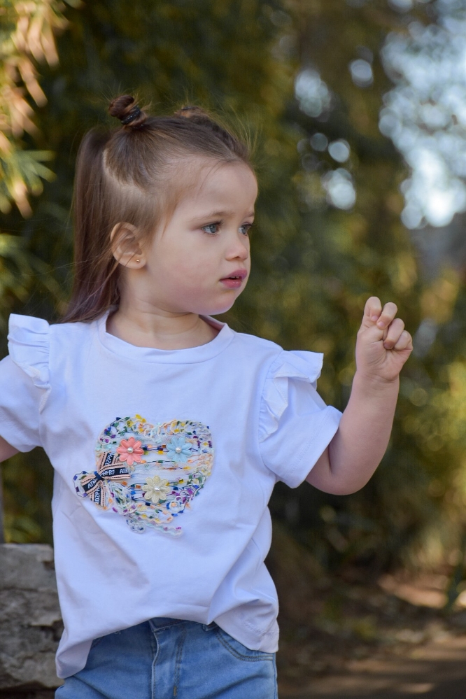 Remera con Aplique de Algodón  para Beba - Imagen 2
