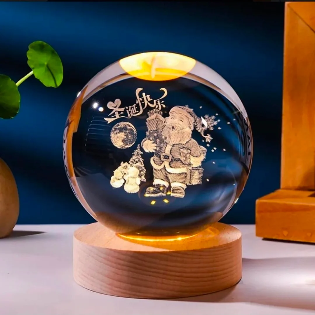 Bola Led de Cristal 8cm - Imagen 2
