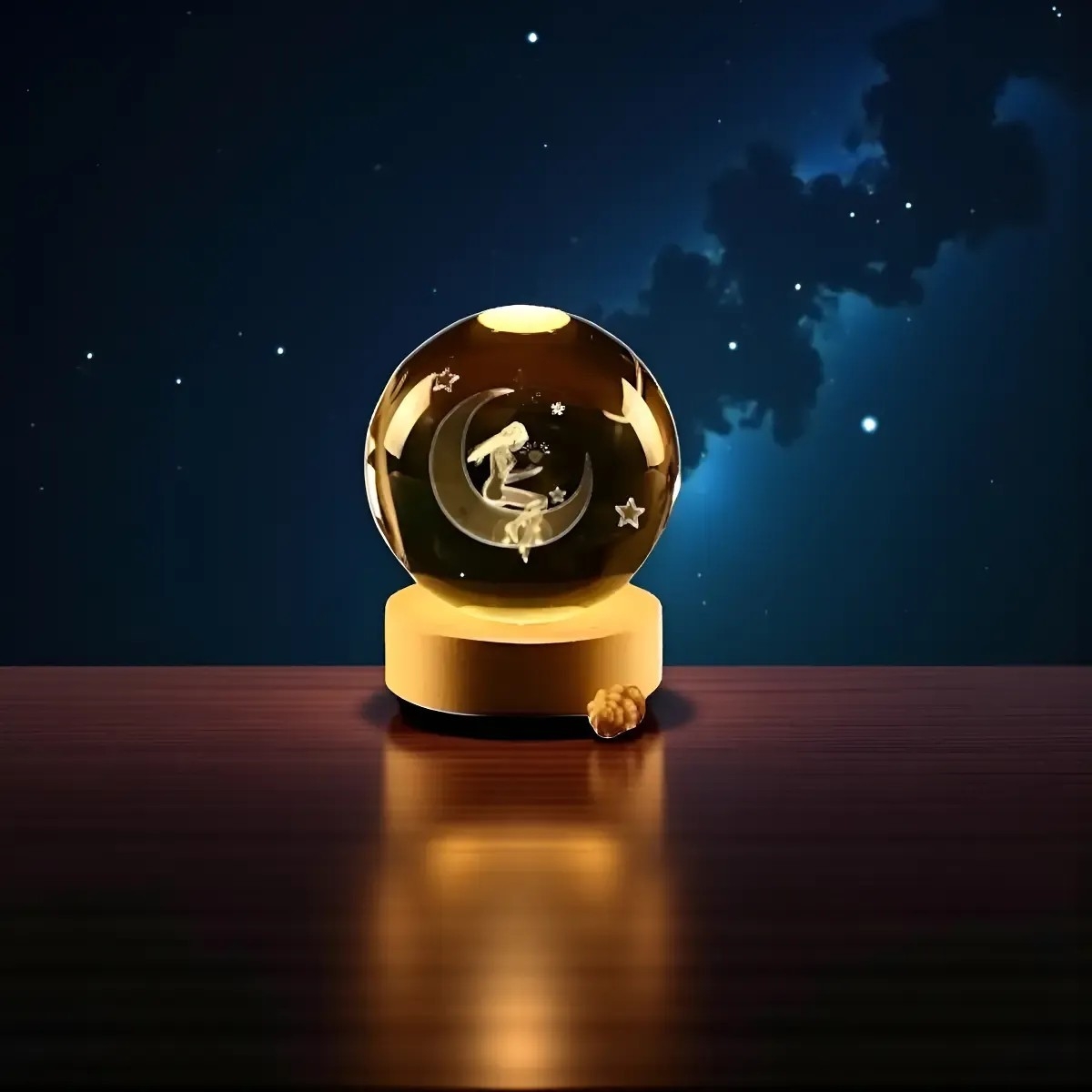 Bola Led de Cristal 8cm - Imagen 3
