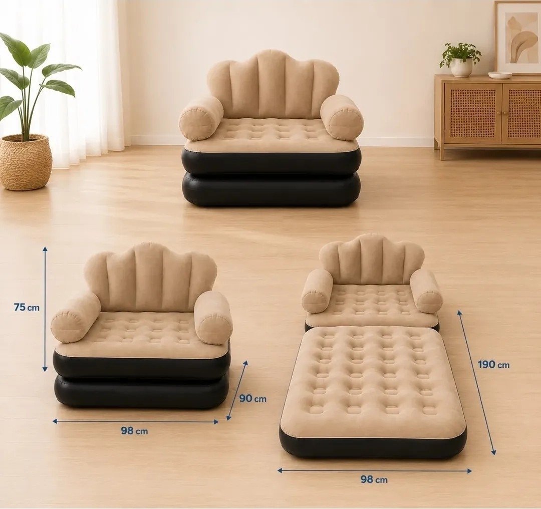 Sofa Cama Inflable Sillon Puff - Imagen 2