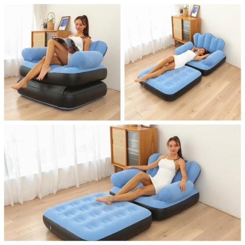 Sofa Cama Inflable Sillon Puff - Miniatura 3