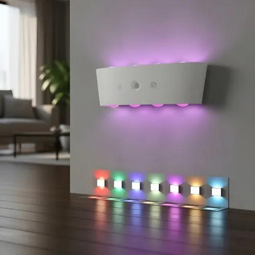 Led de Pared Bidireccional Rgb C/sensor Imantada - Miniatura 2