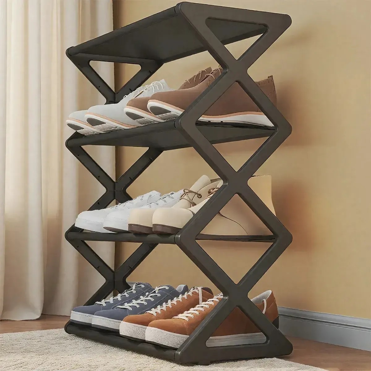 Zapatero Plegable Organizador de Zapatos en X 48×43 Cm - Imagen 4
