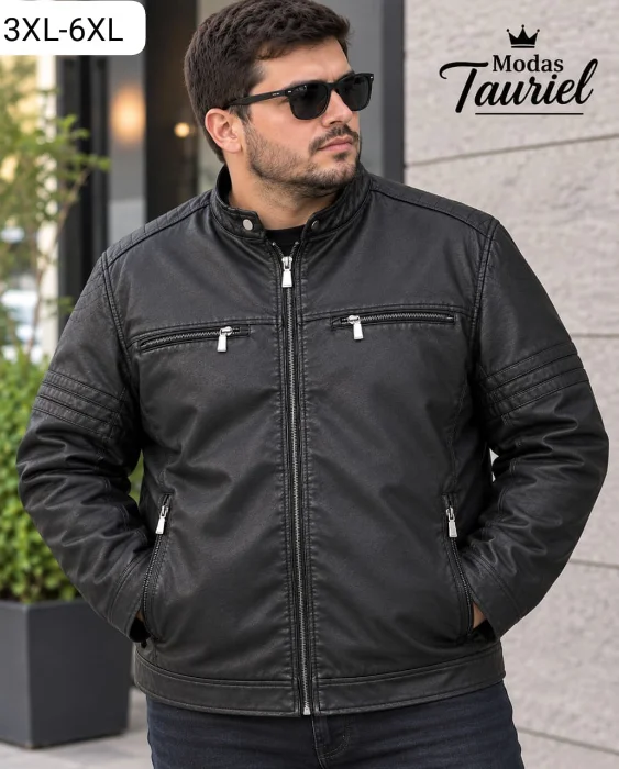 Campera Eco Cuero Yd Talle Especial /normal