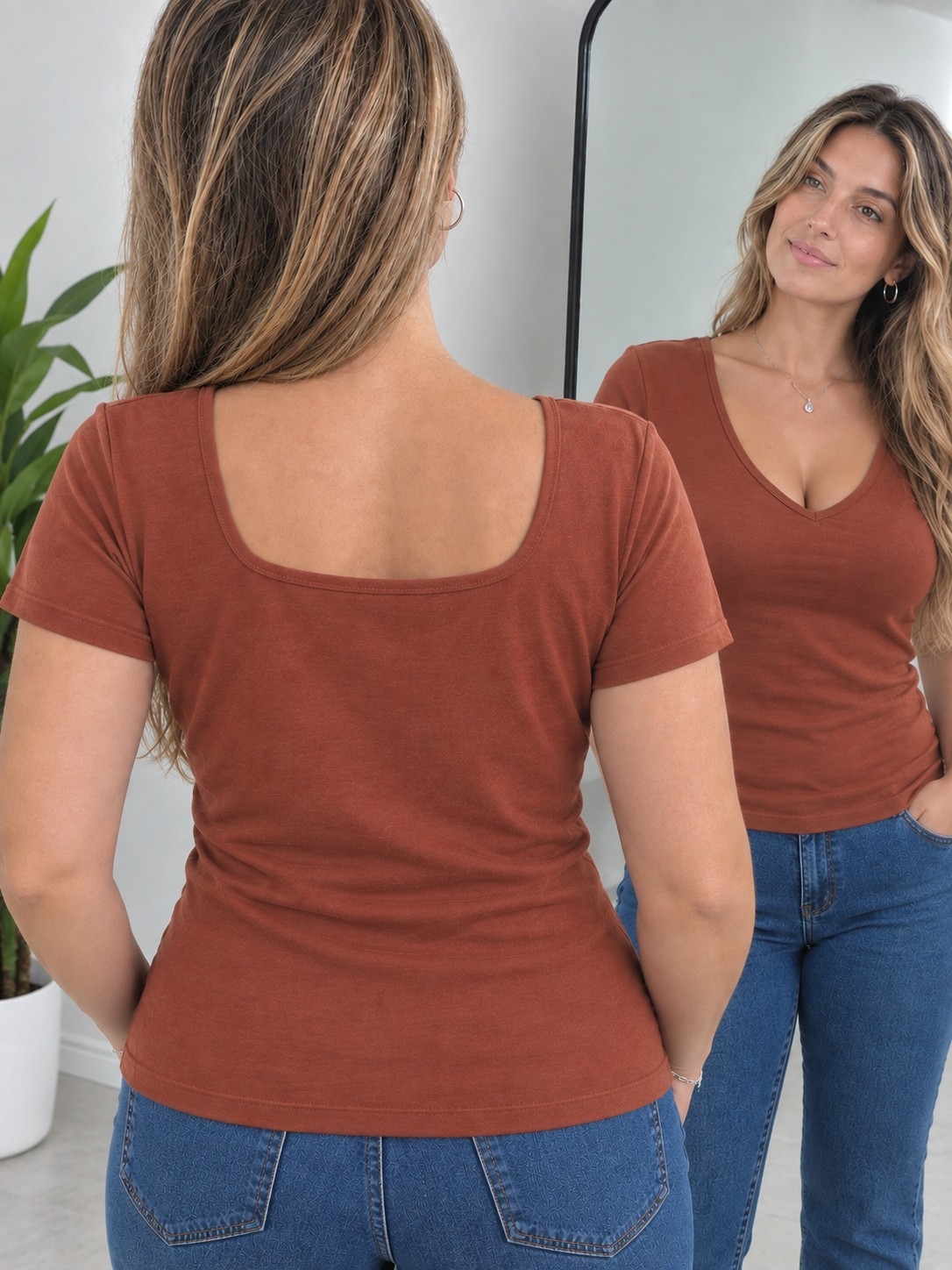Remera 2en1 X Talles - Modal Viscosa - Imagen 3