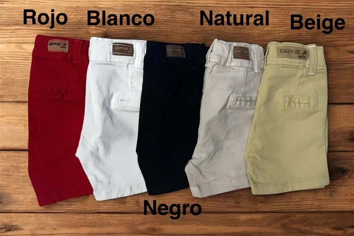 Bermuda Bebé Chino Gabardina Premium